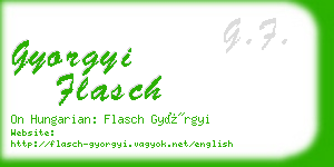 gyorgyi flasch business card